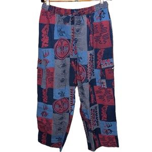 Kala Imports Patchwork Hippy Pants Handmade in Nepal Size 2X/3X NEW